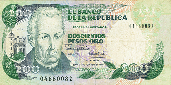 200 pesos colombianos 