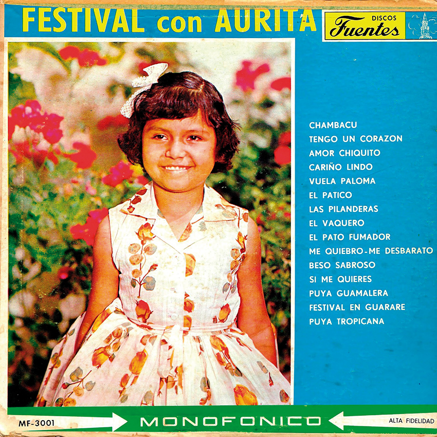  Portada de Festival con Aurita, disco de Aurita Castillo y su Conjunto.