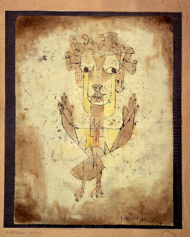 Esta acuarela de Paul Klee, titulada Angelus Novus, perteneció al filósofo Walter Benjamin (1920).