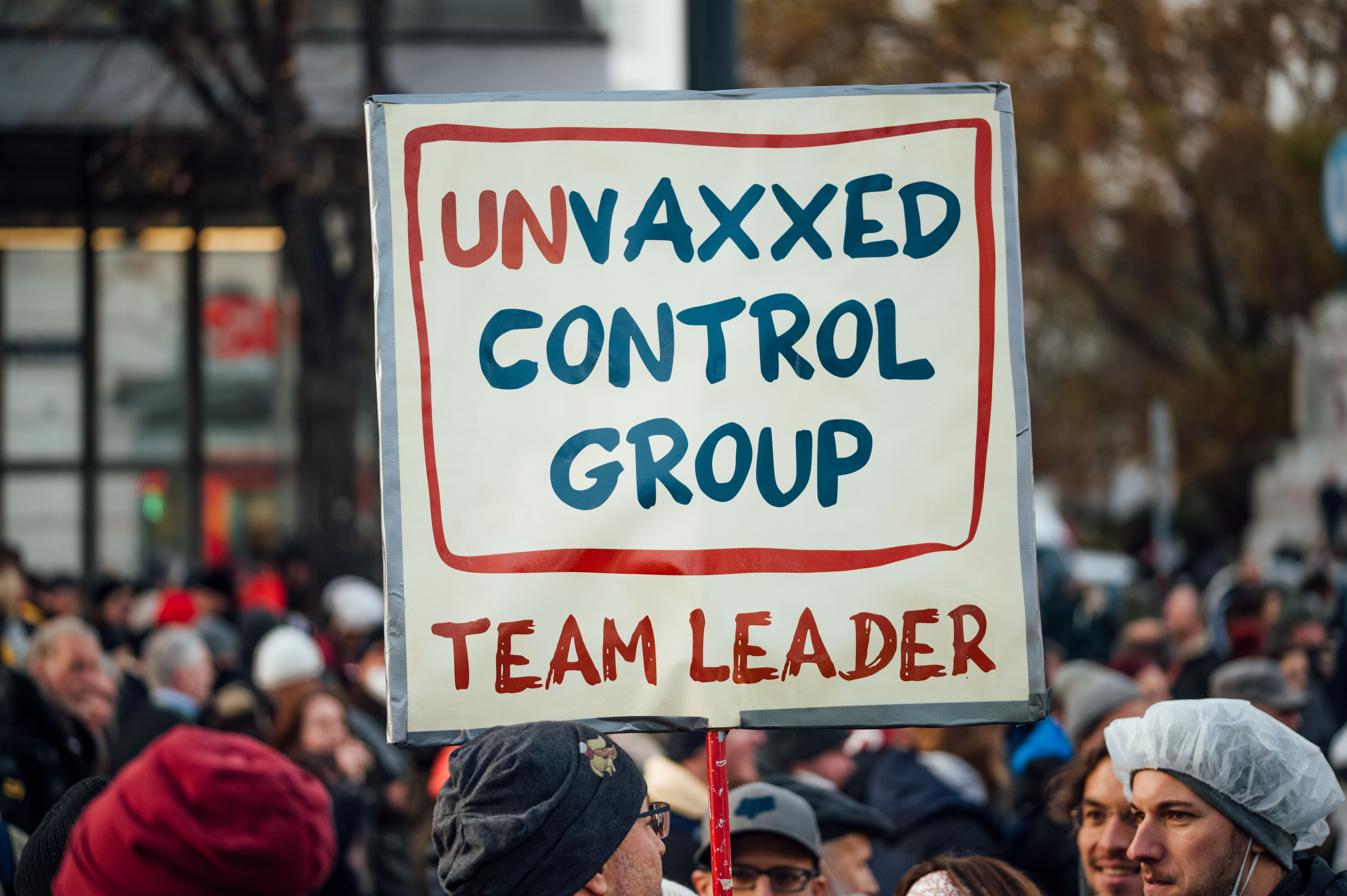 Protesta en contra de la vacunación obligatoria en Austria (2021).