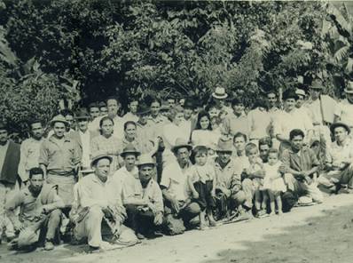 El Sindicato de Aparceros y Arrendatarios del Valle del Risaralda poco antes  de las elecciones legislativas de 1966.    
